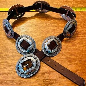 Vintage Brighton Women’s Size Large Concho Belt